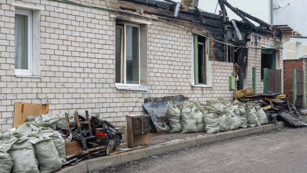 Professional Fire Damage Removal technician working in Royersford, PA